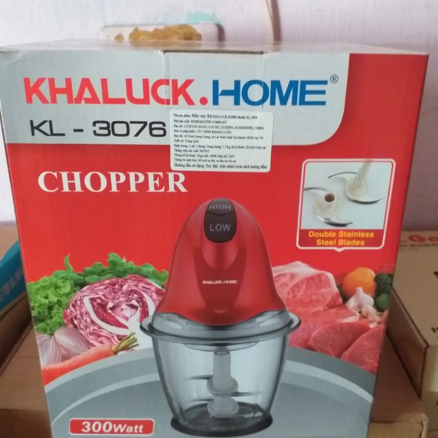 [Mã 44ELSALE2 giảm 7% đơn 300K] MÁY XAY THỊT KHALUCK KL-3076 1L5 GIẢM 65K