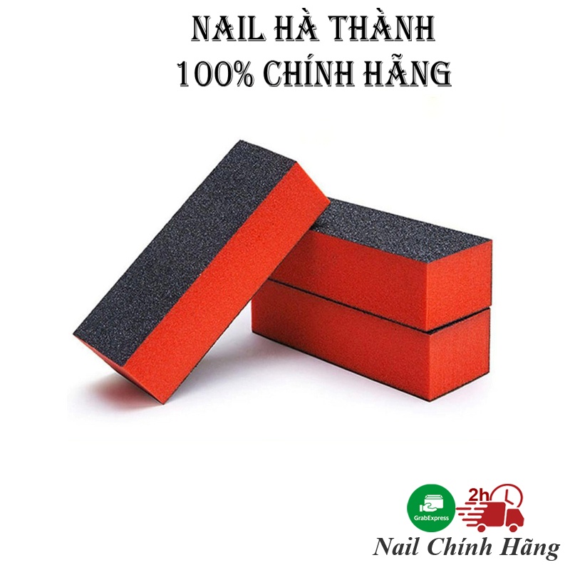 Phao dũa móng tay mịn cam Jeliva phao dũa mịn 2 mặt, độ mịn 100/180