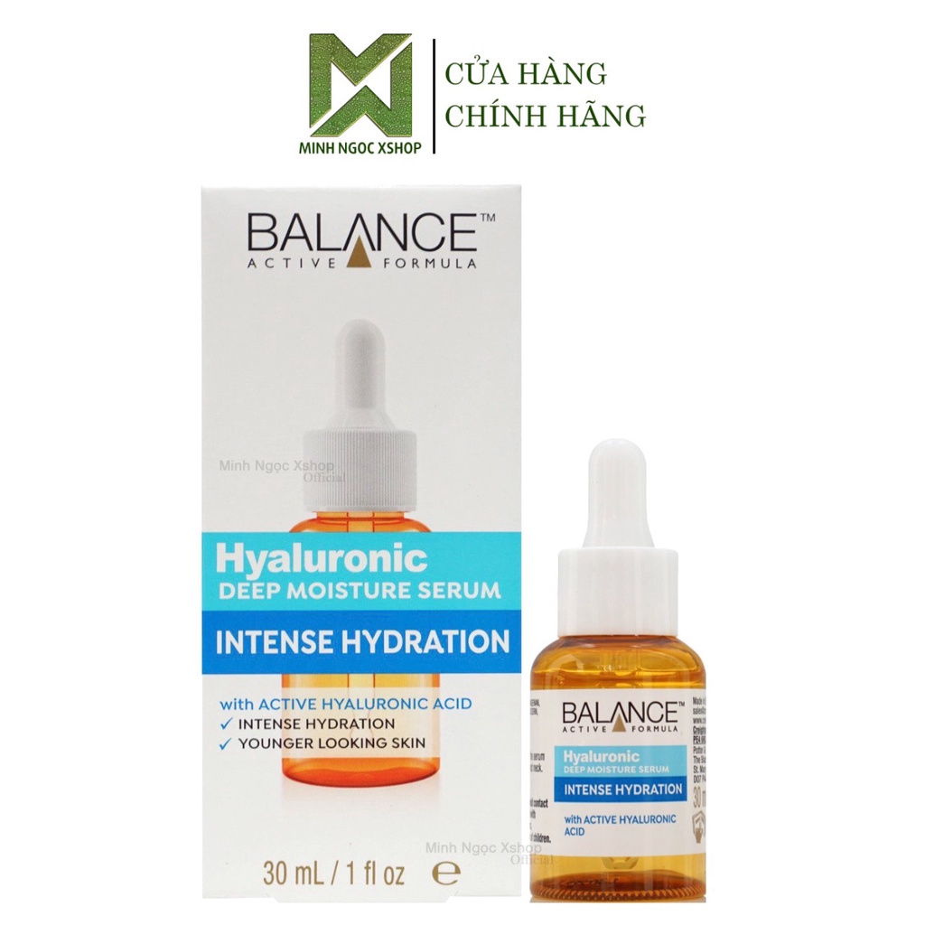 Combo dưỡng toàn diện BALANCE Serum Vitamin C 30ml, Serum Hyaluronic 30ml, Kem mắt Gold Collagen 15ml