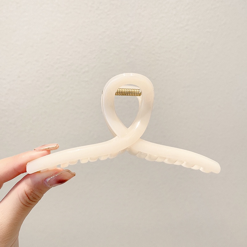 Kẹp Tóc Hình Cá Mập Trong Suốt Cỡ Lớn Phong Cách Hàn Quốc Thời Trang Cho Nữ 2022