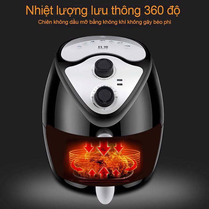 Nồi Chiên Không Dầu KESHUAI 4,5L-5,5L BH 12 Tháng Công Nghệ Mới An Toàn Cho Mọi Gia Đình, Nồi Chiên Gà, Nồi Chiên Khoai