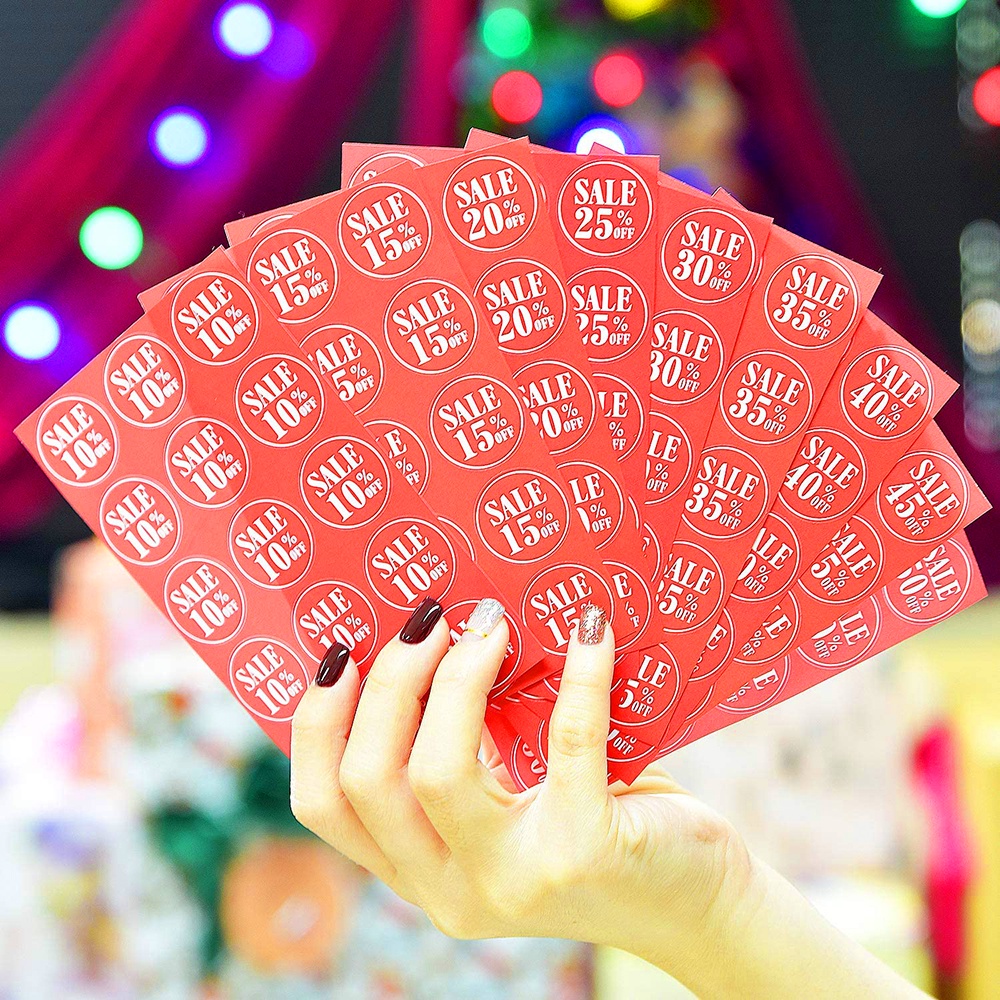 Sticker label_Tem nhãn in giãm giá sticker_100pcs