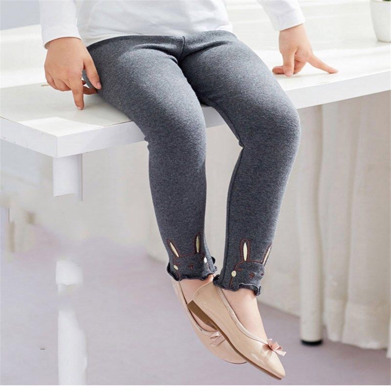 Quần Legging Cho Bé 7-18kg Thêu Hình Thỏ Cực Xinh