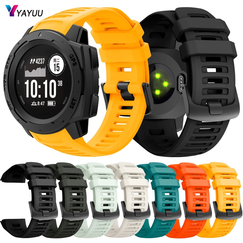 Dây Đeo Silicon Mềm Thay Thế Cho Đồng Hồ Thông Minh Garmin Instinct Esports/Solar/Tide/Tactical GPS