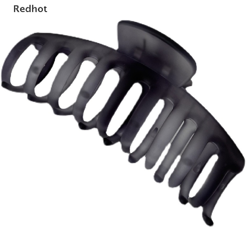 Kẹp Tóc Càng Cua Bằng Acrylic Màu Xám Phong Cách Vintage Thanh Lịch