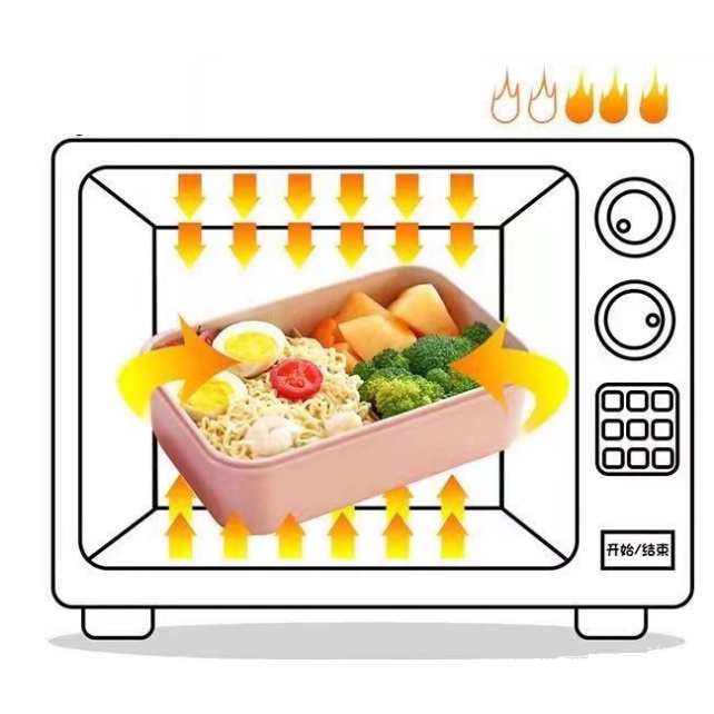 Hộp cơm văn phòng giữ nhiệt 3 ngăn tặng kèm muỗng thìa cao cấp an toàn sức khỏe sử dụng được lò vi sóng