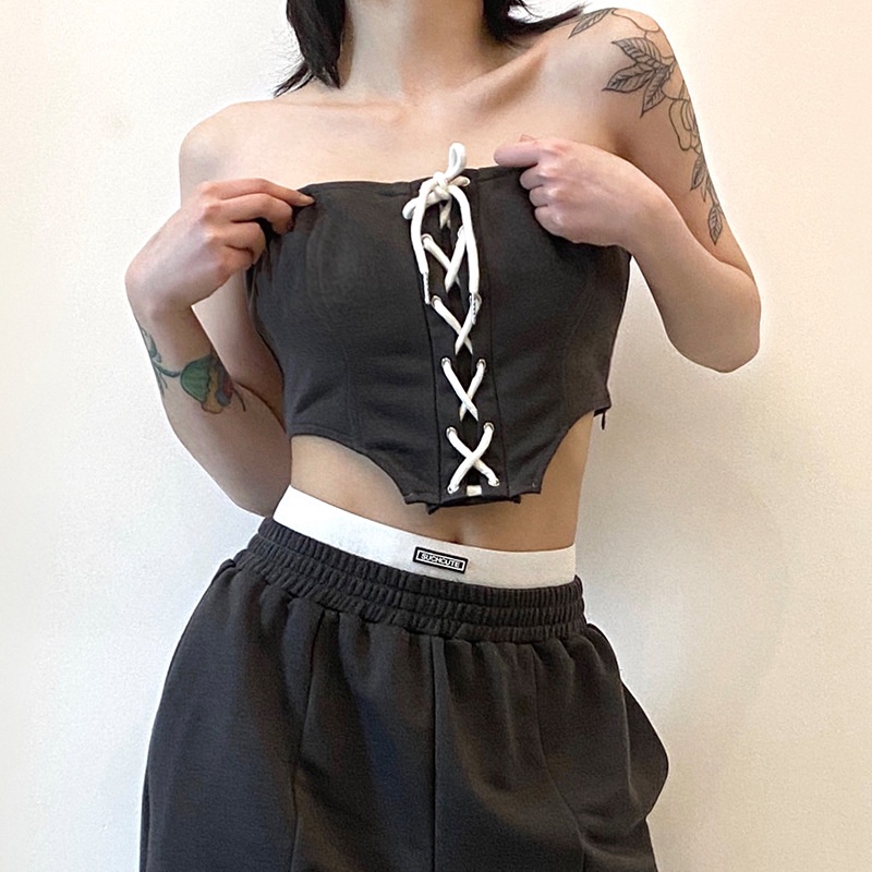 Áo ống WEANIA D0324 hở vai phối ren