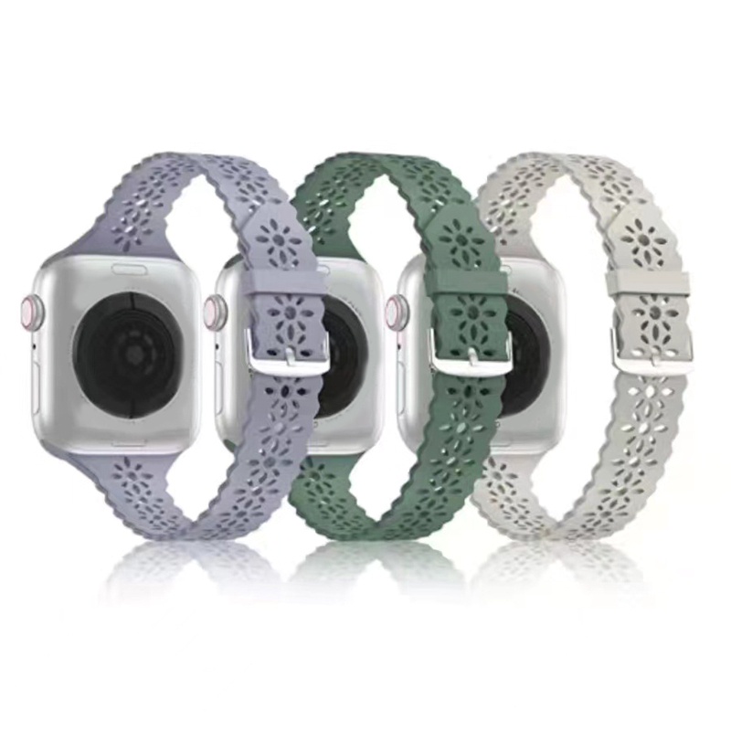 Dây Silicone Thay Thế Cho ĐồNg Hồ iWatch 38 40 41 42 44 45mm Series 7 6 5 4 3 2 1