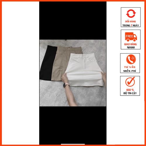 Chân Váy kaki nữ bassic form A lưng cao có quần trong m506 | BigBuy360 - bigbuy360.vn
