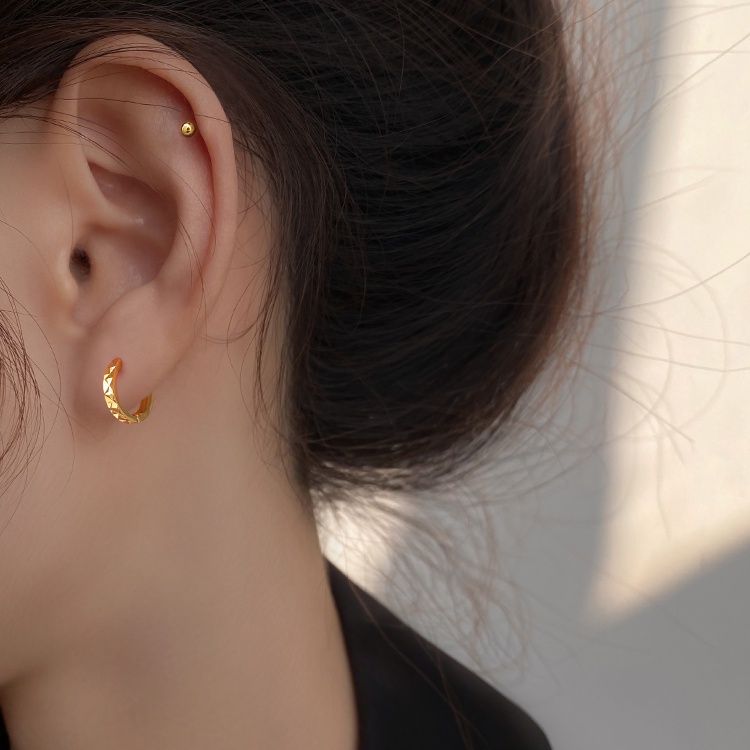 Khuyên Tai Tròn Bộ 14 Đôi Bông Tai Hình Tia Chớp Cá Tính Cho Nữ