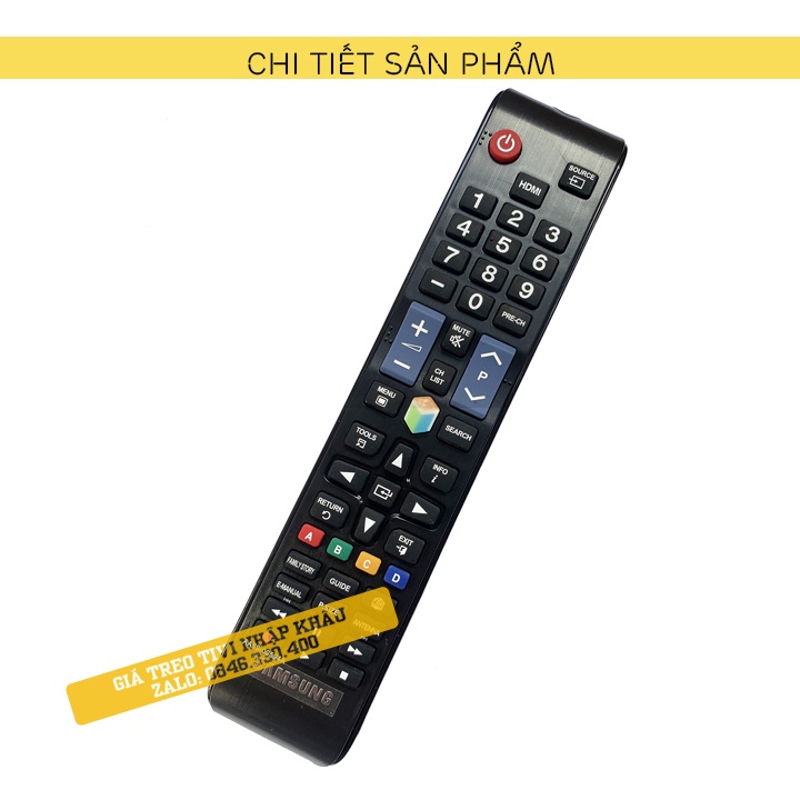 [ Loại 1 ] Điều Khiển Tivi Samsung Smart Tivi AA59-00594A - Remote Tivi Samsung Hàng Cao Cấp Phím Bấm Êm - Nẩy