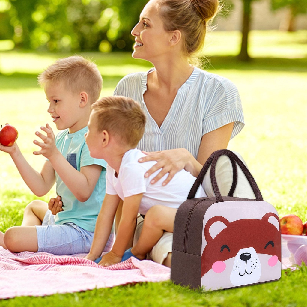 Túi Đựng Thức Ăn Trưa Họa Tiết Hoạt Hình Cho Người Lớn/Trẻ Em