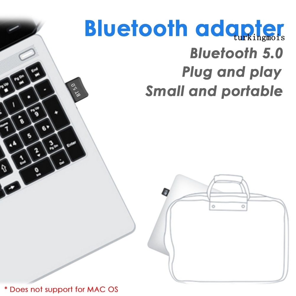 Bộ Thu Phát Âm Thanh Bluetooth 5.0 Không Dây Kèm Phụ Kiện Cho Pc / Laptop