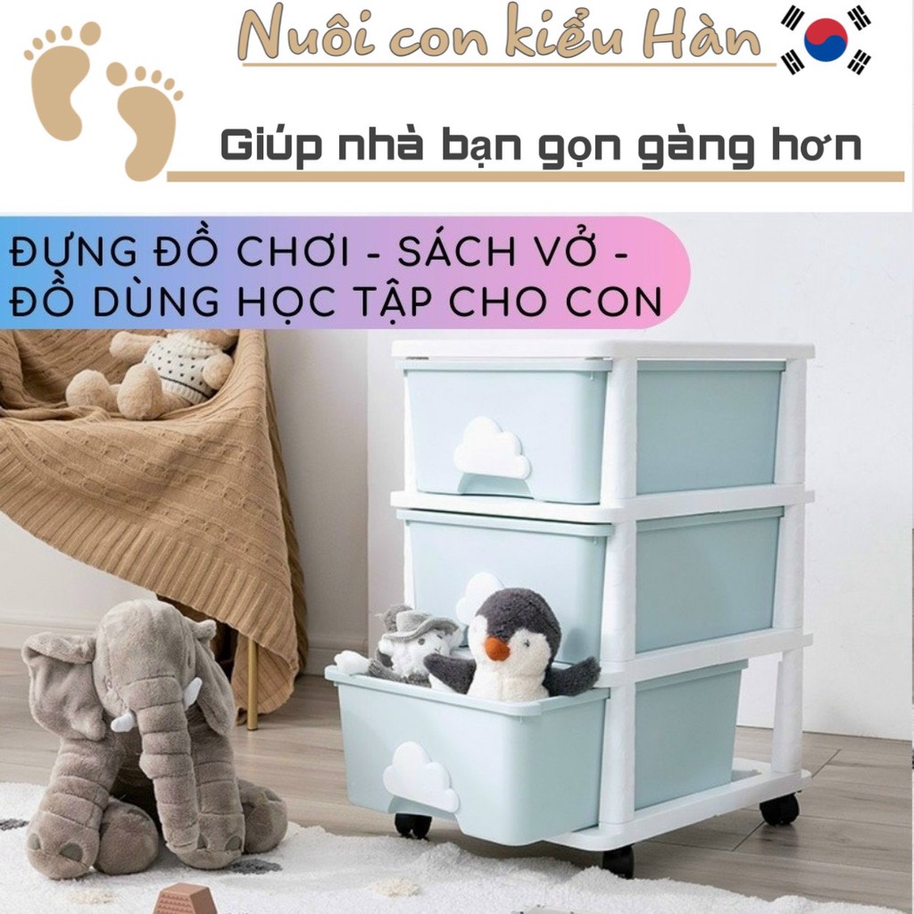 Tủ kệ mây phong cách Hàn Quốc *ship siêu rẻ* 3-4-5 tầng