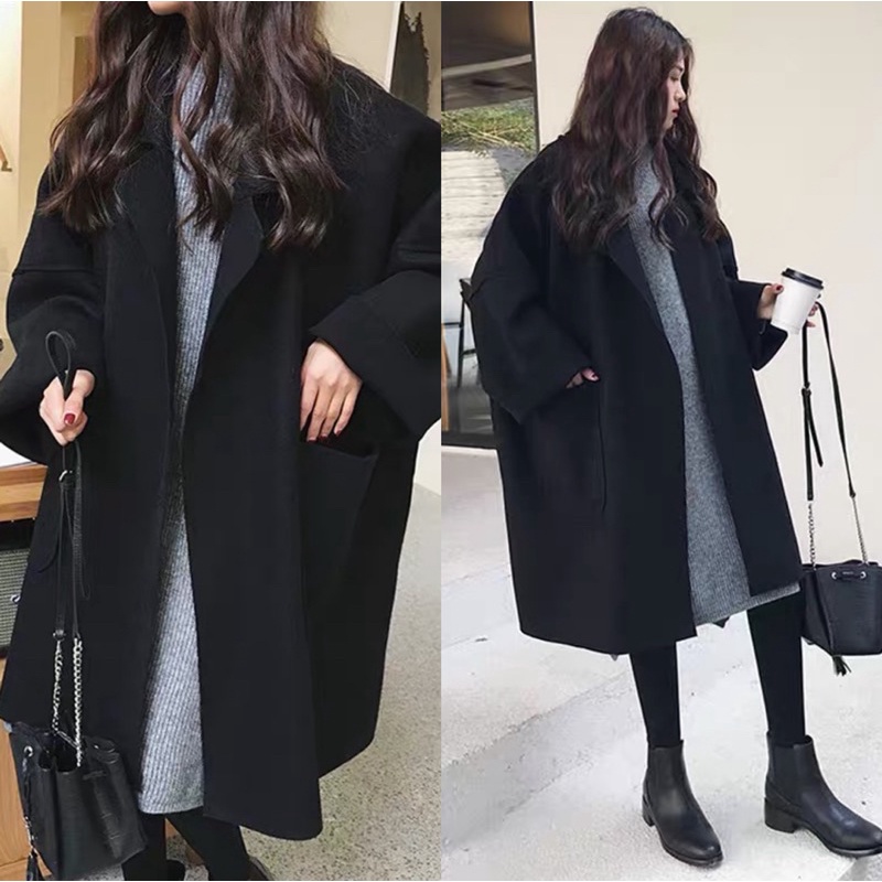 Áo khoác dạ dáng dài cho nữ (ảnh thật/video). Áo măng tô dáng dài, chất liệu dạ, kiểu dáng blazer