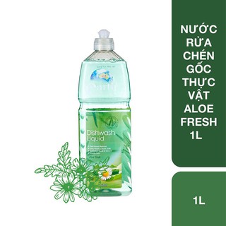 Nước rửa chén cao cấp Earth Choice Aloe Fresh 1L