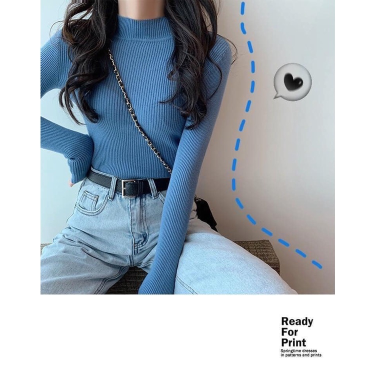 Áo len tăm cổ 3p hot hot