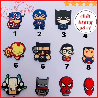 Sticker, jibbitz, charm 2d gắn dép cross , dép cá sấu, dép sục...
