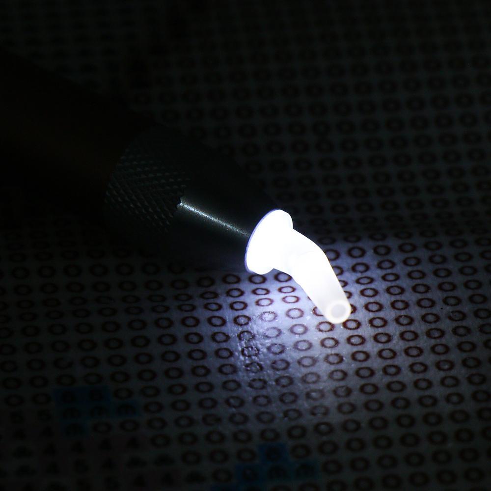 Hộp Đựng Dụng Cụ Bút Thêu Tranh Chữ Thập Có Đèn LED