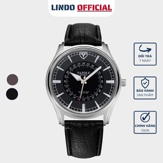 Đồng hồ nam dây da chính hãng cao cấp YAZOLE Y436 sang trọng công sở đẹp bảo hành 12 tháng