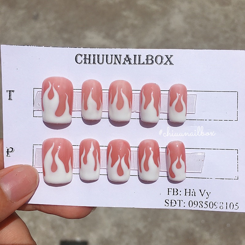 Móng úp thiết kế_ Mã lửa trắng [ Nailbox]
