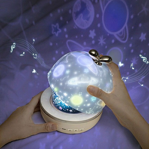 [TẶNG HÌNH CHIẾU] Đèn ngủ chiếu sao 3D, đèn ngàn sao chiếu trần xoay tự động làm quà tặng cho bé cao cấp - NgocThi Store