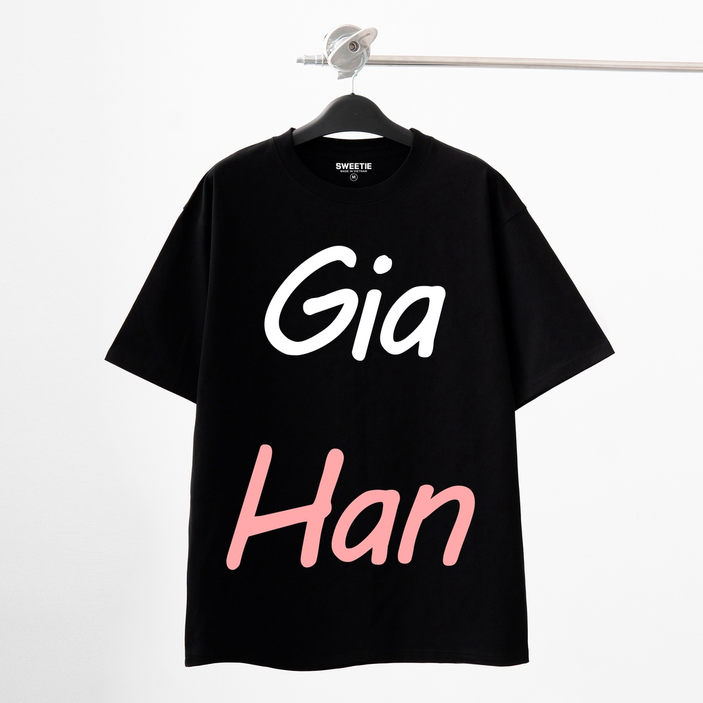 Áo Thun In Tên Theo Yêu Cầu Chất Cotton Xịn Form Rộng Tay Lỡ