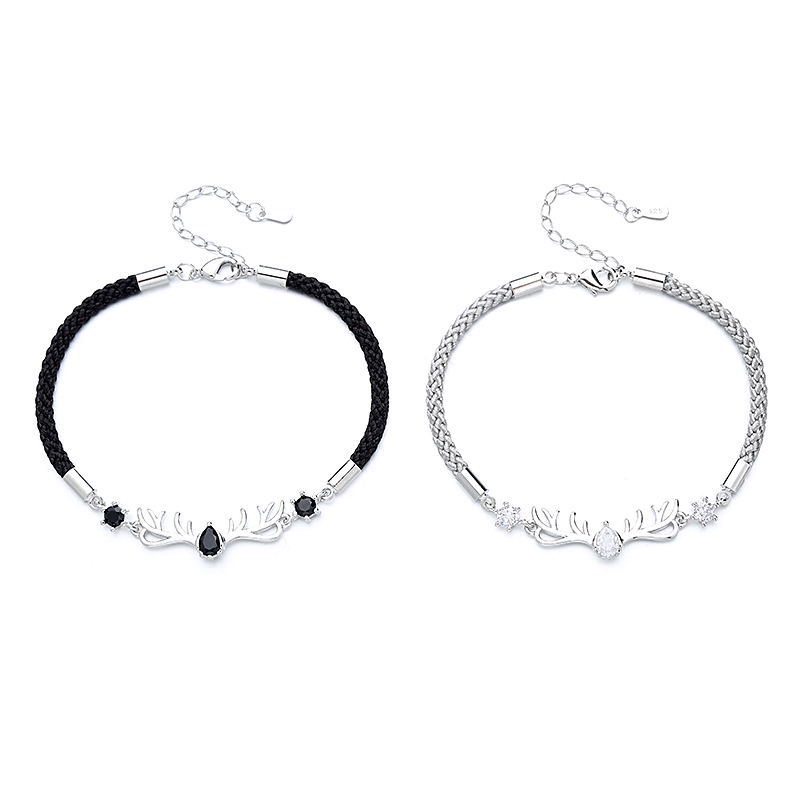 Vòng đeo tay Bamoer hình tuần lộc Giáng sinh thời trang cho nữ