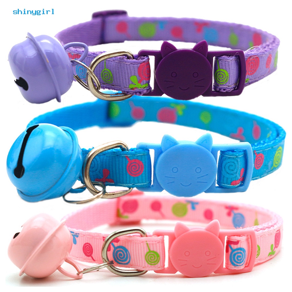 Vòng Cổ Họa Tiết Kẹo Mút Hoạt Hình Dễ Thương Cho Thú Cưng