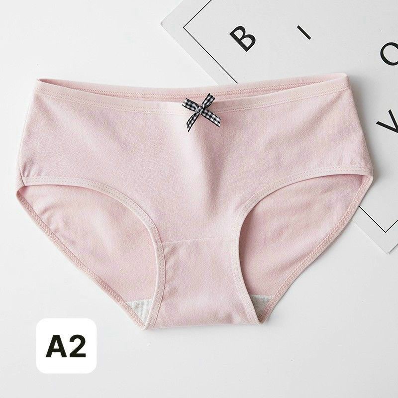 [Mã 12FASHIONSALE1 giảm 10K đơn 50K] Quần Lót Cotton Nữ Phối Nơ Kháng Khuẩn Chất Mềm Mịn Thoáng Mát | BigBuy360 - bigbuy360.vn