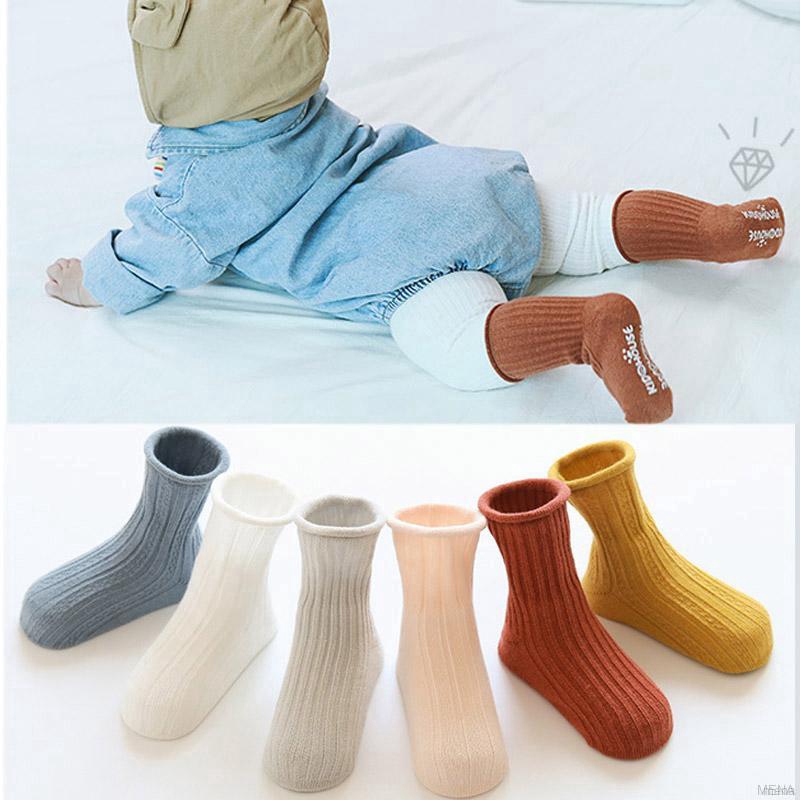 Vớ mềm mại màu trơn thoáng khí xinh xắn cho bé