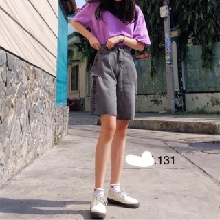 Quần short jean rách - quần đùi bò ngố