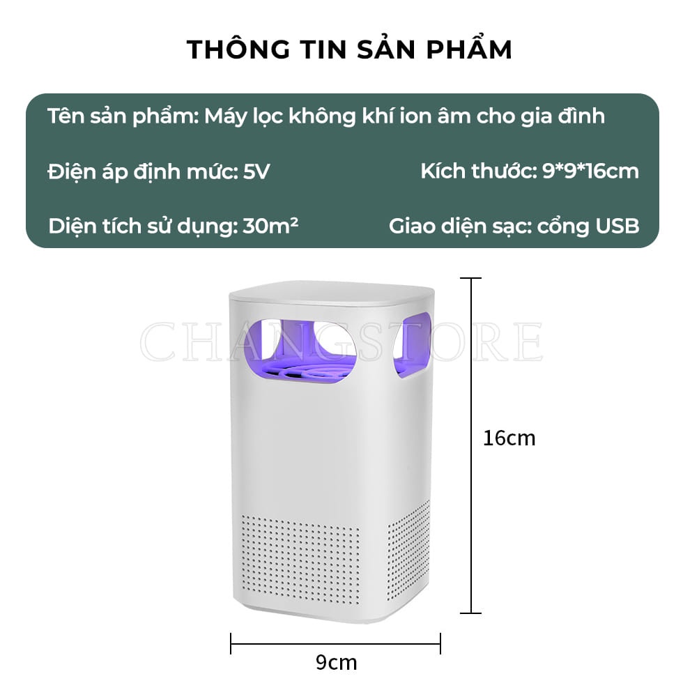 Máy Lọc Khói Thuốc, Máy Lọc Không Khí ion Âm, Đuổi Côn Trùng, Khử Mùi Nhà Vệ Sinh