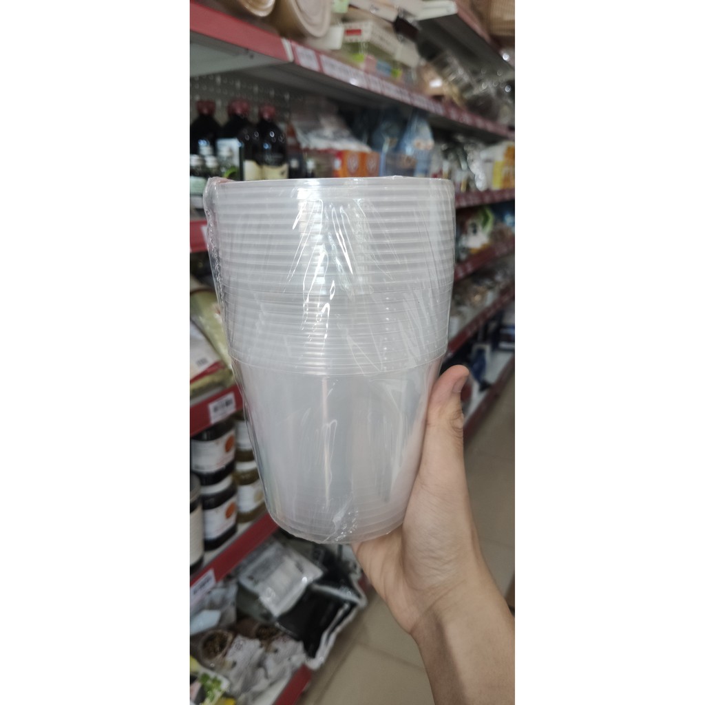 Set 10 Hộp Nhựa Tròn Đựng Thực Phẩm