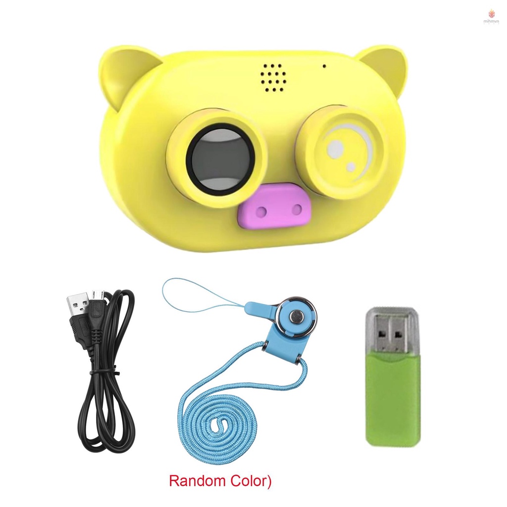 Máy quay phim kỹ thuật số 1080P có vỏ silicon mềm màn hình lớn 2 inch kèm dây treo cho bé
 | BigBuy360 - bigbuy360.vn