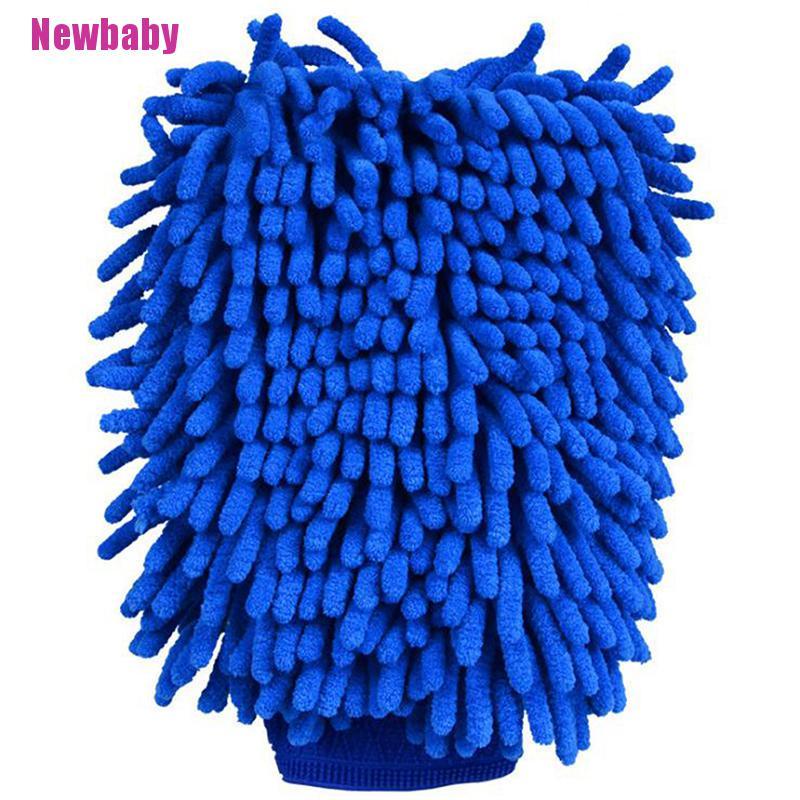 Găng Tay Rửa Xe Bằng Sợi Microfiber Chenille Mềm Mại Cho Xe Hơi