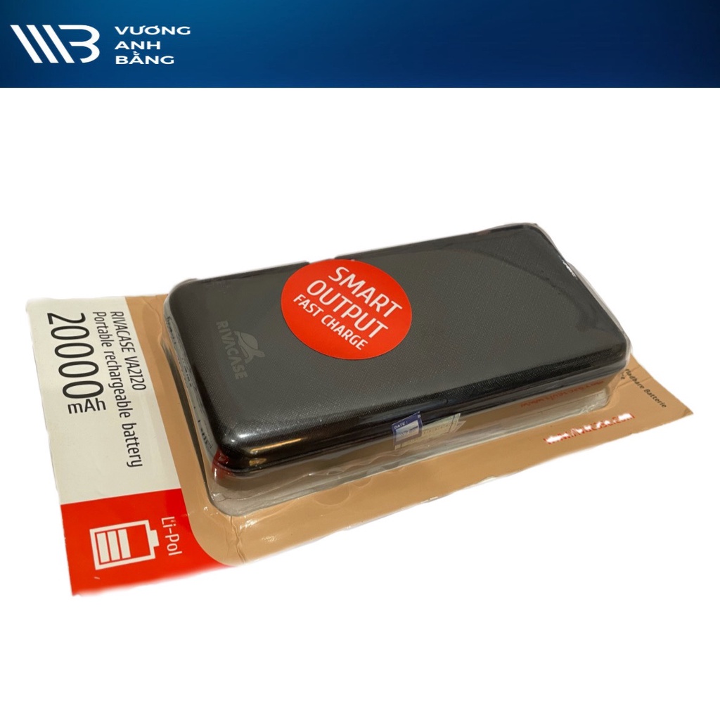 Pin dự phòng 20.000mAh RIVACASE VA2120 Chính hãng