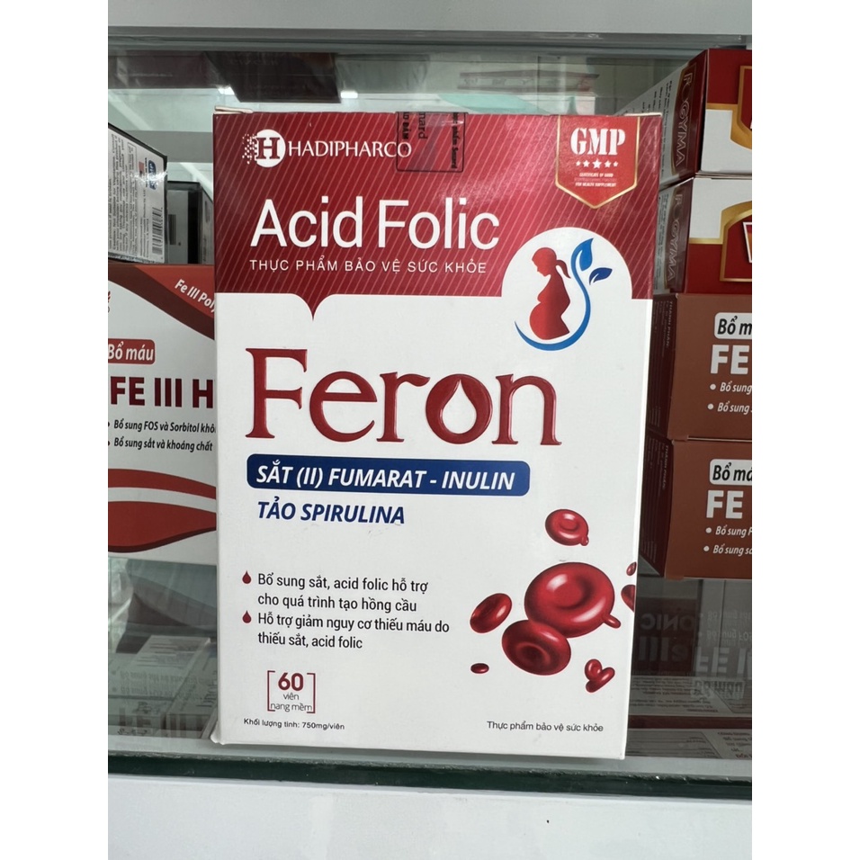 Viên Uống Feron  Bổ Sung Sắt Và Một Số Vitamin Tốt Cho Quá Trình Tạo Máu