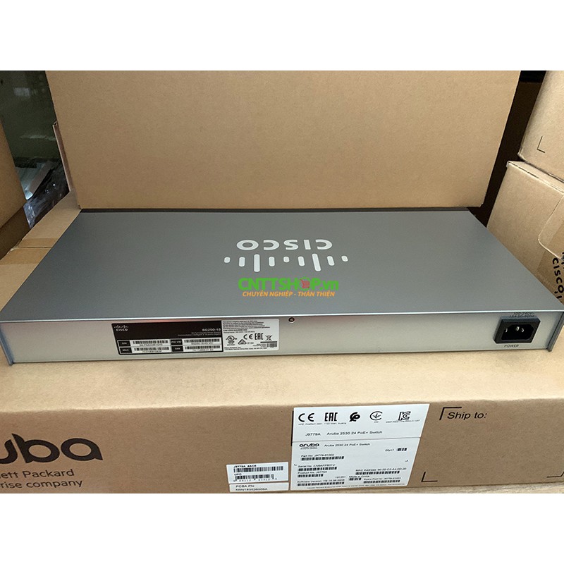 SG250-18-K9-EU Bộ chia mạng Switch Cisco 16 cổng 10/100/1000, 2GE Uplink