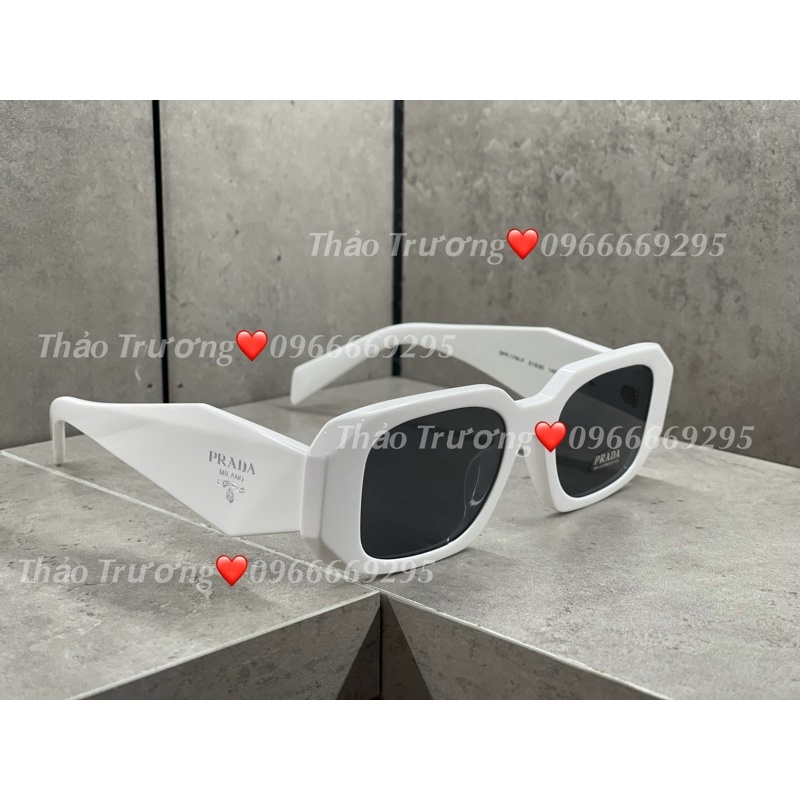 Kính mát pra trắng đen fullbox