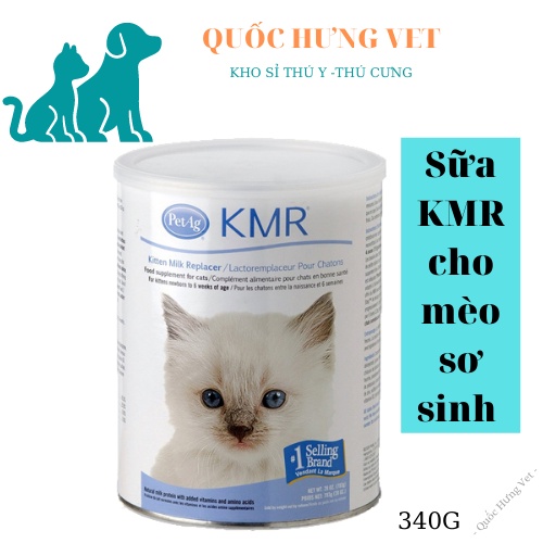 Sữa KMR cho mèo con thay thế sữa mẹ lon 340gr- QUỐC HƯNG VET