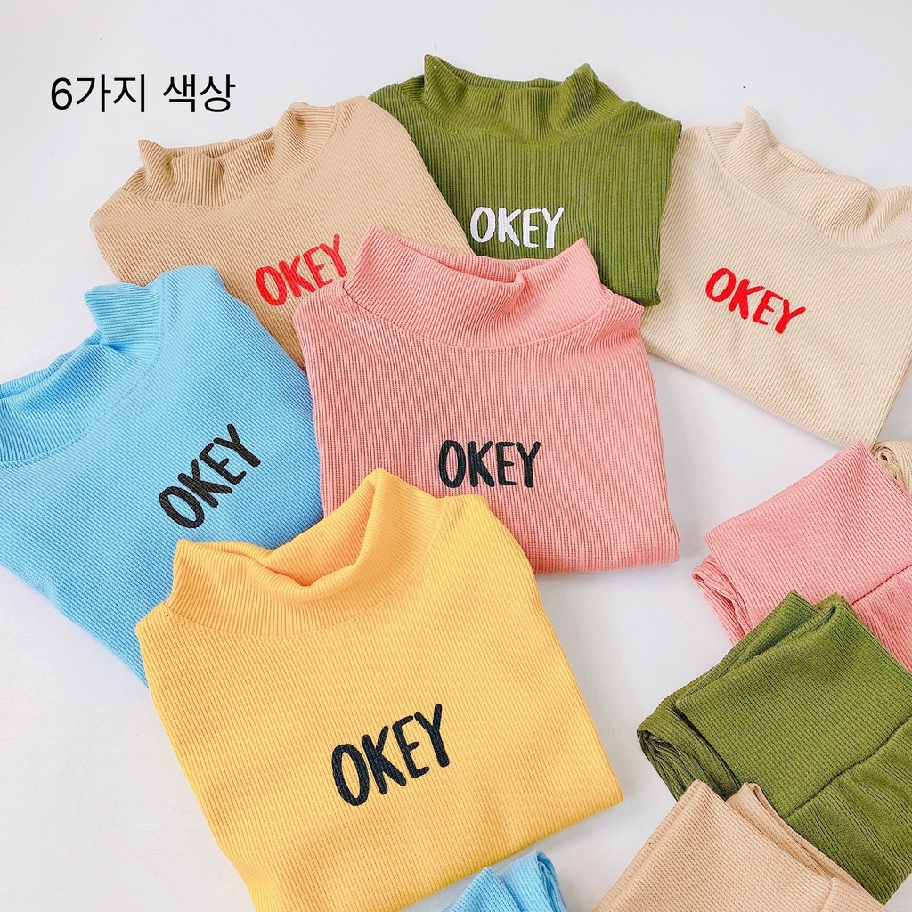 BỘ LEN GÂN CẠP CAO, CỔ 3 PHÂN HÀN QUỐC MINKY MON túi zip cho bé 8-20kg