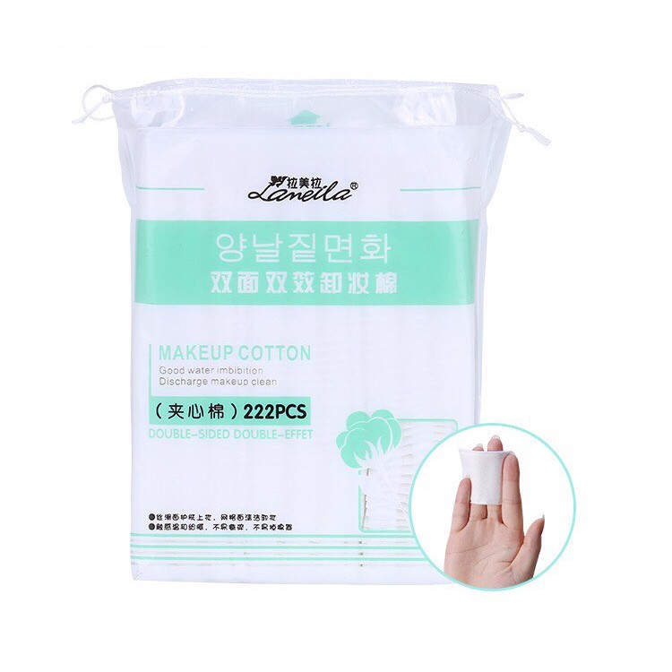 Bông tẩy trang lameila 222 miếng | BigBuy360 - bigbuy360.vn