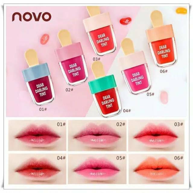 (hàng Mới Về) Son Tint Novo Dưỡng Ẩm Thiết Kế Hình Que Kem Dễ Thương | BigBuy360 - bigbuy360.vn
