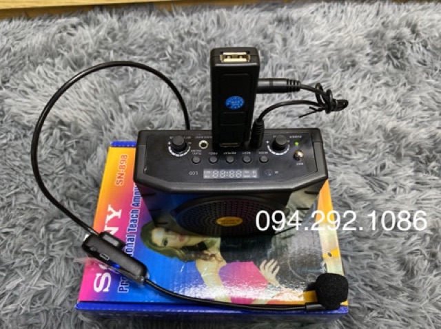 Máy Trợ Giảng Không Dây Sony Sn898 UHF mic usb cung cấp nguồn