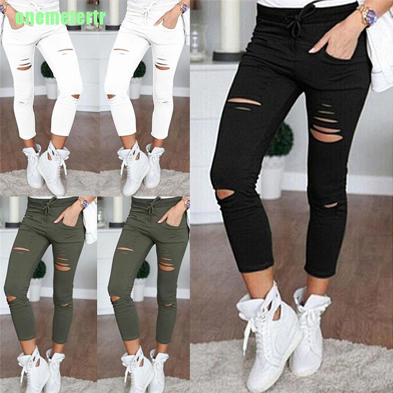 Quần Skinny Rách Lưng Cao Thời Trang Cho Nữ | BigBuy360 - bigbuy360.vn