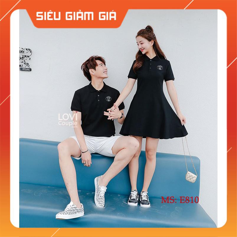 Đồ Đôi - ÁO ĐÔI - Áo váy thun đôi đẹp E810 - LoviCouple - Có FeedBack