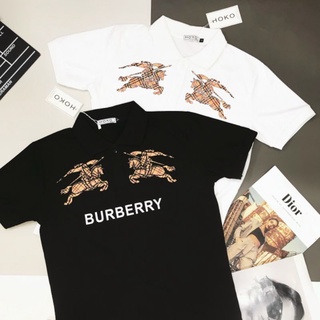 Áo thun nam cổ bẻ Burberry trẻ trung năng động