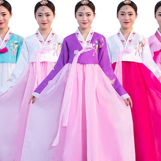 Hanbok Hàn quốc thêu hoa cho bạn nữ-có size cho bé gái.