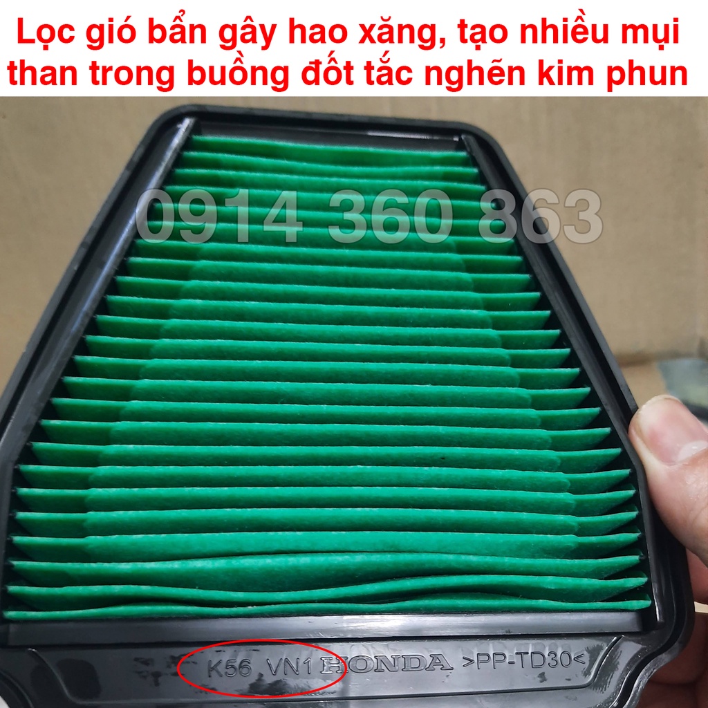 Lọc gió Winner X, Winner 150, Sonic zin  Honda